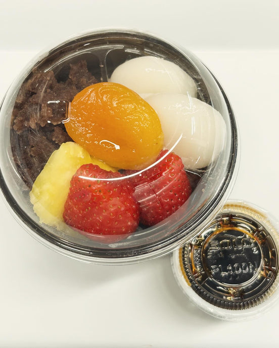 Anmitsu with Shiratama Mochi